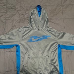 Blue and gray Nike sweatshirt, youth XL